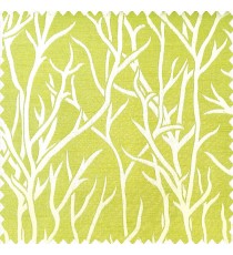 Green cream color natural designs texture finished surface sea plants flowing pattern polyester main curtain